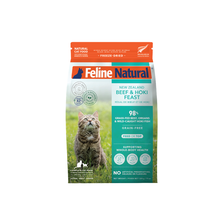 Feline Nat Freeze Dried Beef & Hoki Feast