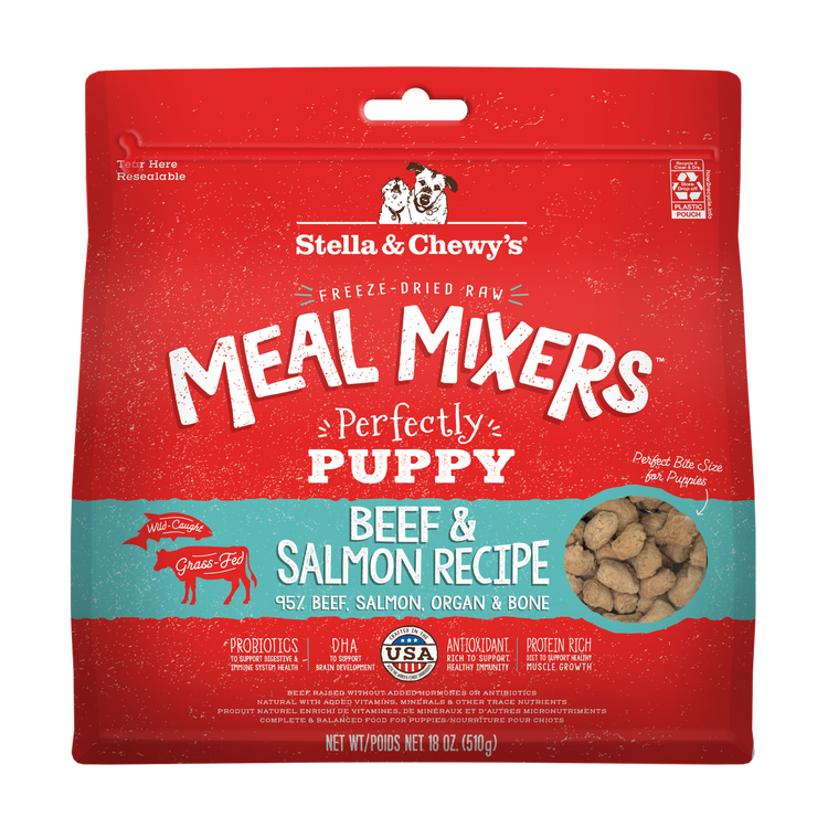 S&C Freeze Dried Meal Mixers Puppy Beef Salmon