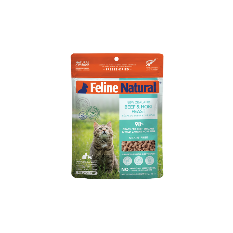 Feline Nat Freeze Dried Beef & Hoki Feast