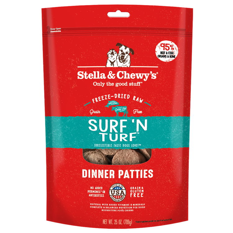 S&C Freeze Dried Dinner Patties Surf n Turf