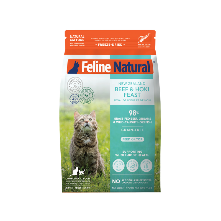 Feline Nat Freeze Dried Beef & Hoki Feast