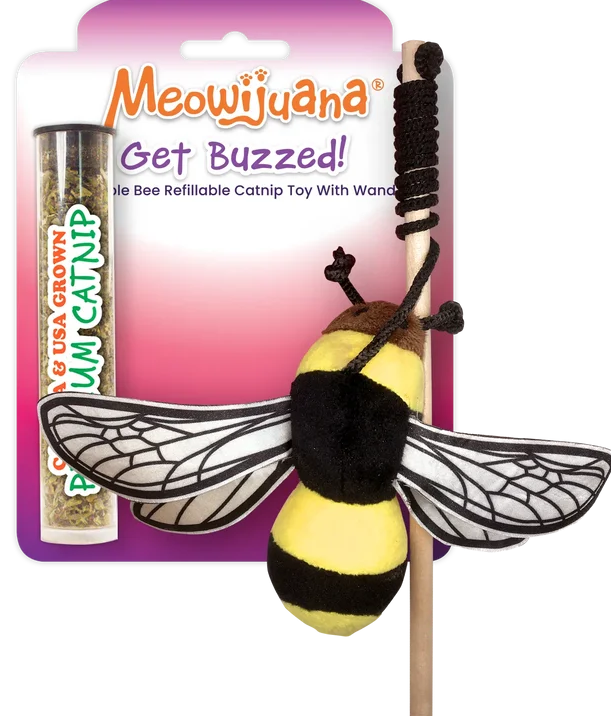 MEOW Toy Wand Get Buzzed Bee
