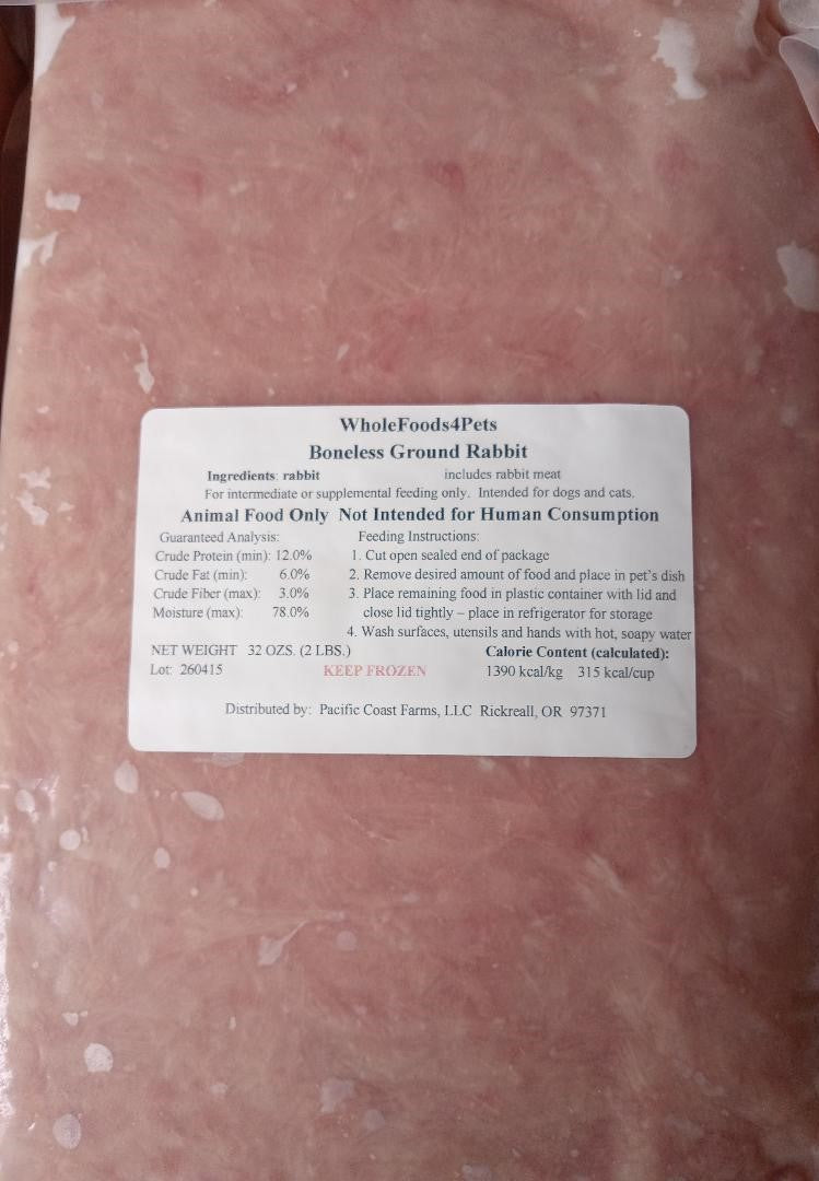 WFP Ground Rabbit Boneless