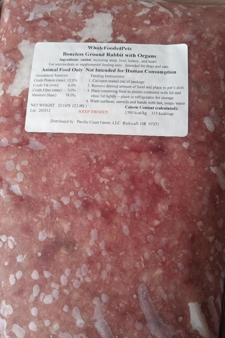 WFP Ground Rabbit Boneless