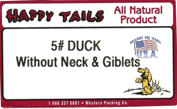 Happy Tails Ground Duck Meat & Bones (Special)