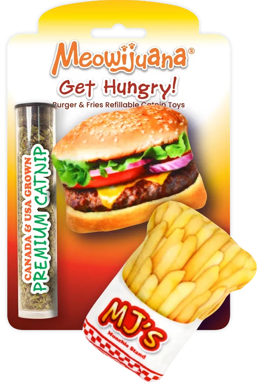 MEOW Toy Get Hungry Burger & Fries