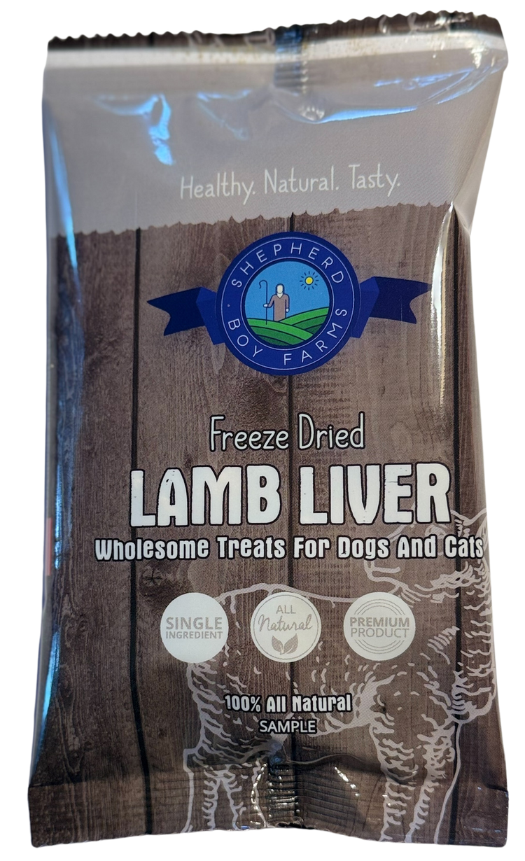 Shepherd Boy Farms Freeze Dried Lamb Liver Treat (Sample)