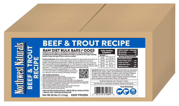 NWN Frozen Beef & Trout Recipe
