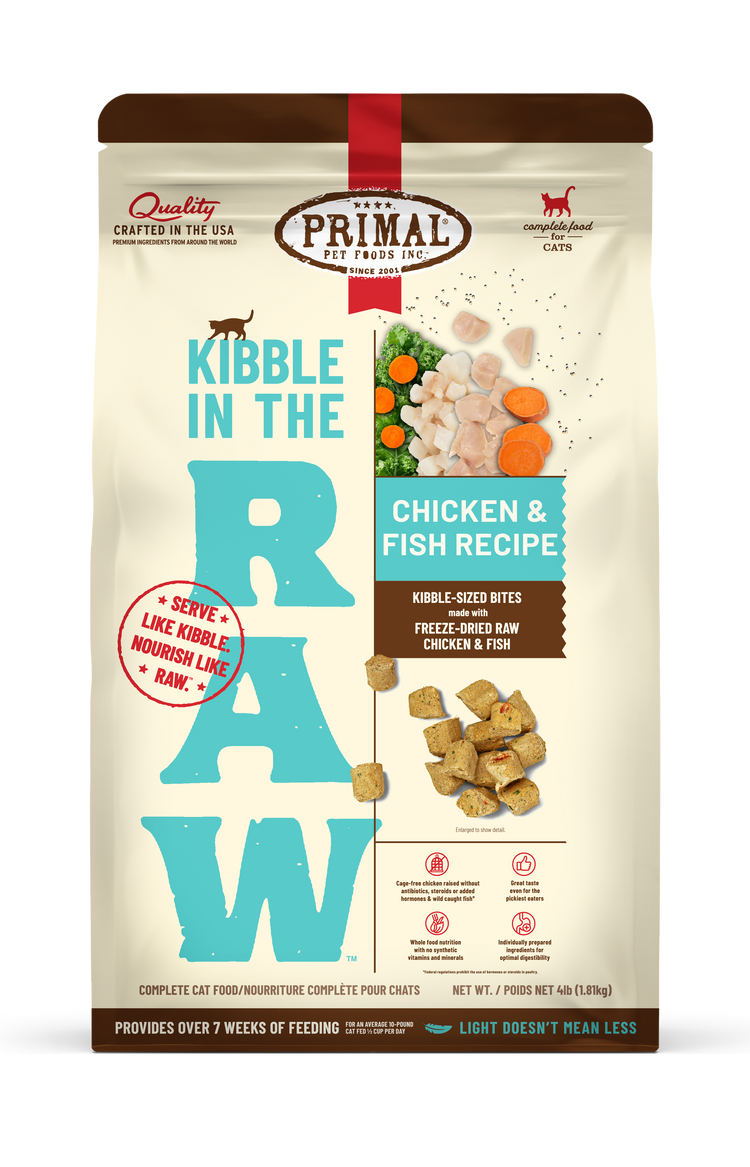 PRIMAL Cat Freeze Dried Kibble in the Raw Chicken & Fish