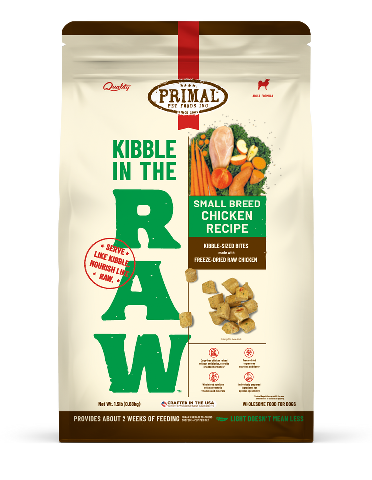 PRIMAL Freeze Dried Kibble in the Raw Small Breed