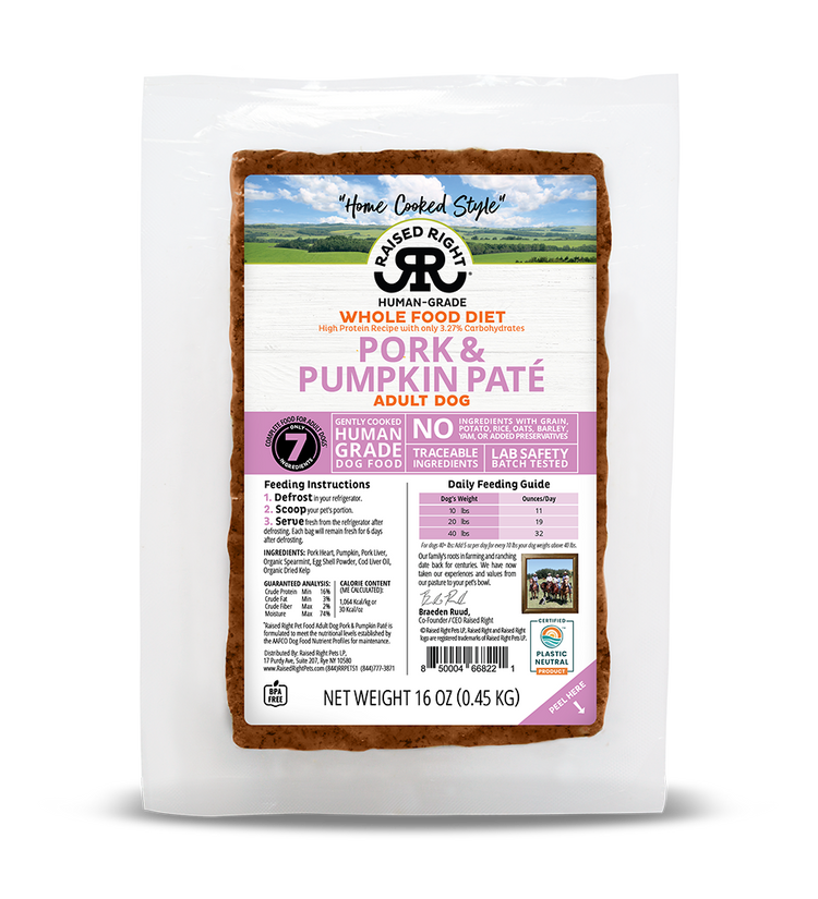RR Pumpkin Pate Adult Pork 1lb