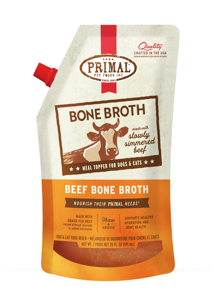 PRIMAL Frozen Bone Broth 20oz 4pk