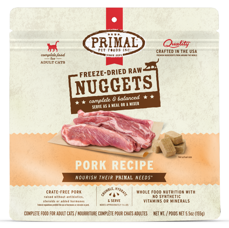 PRIMAL Cat Freeze Dried Pork Recipe