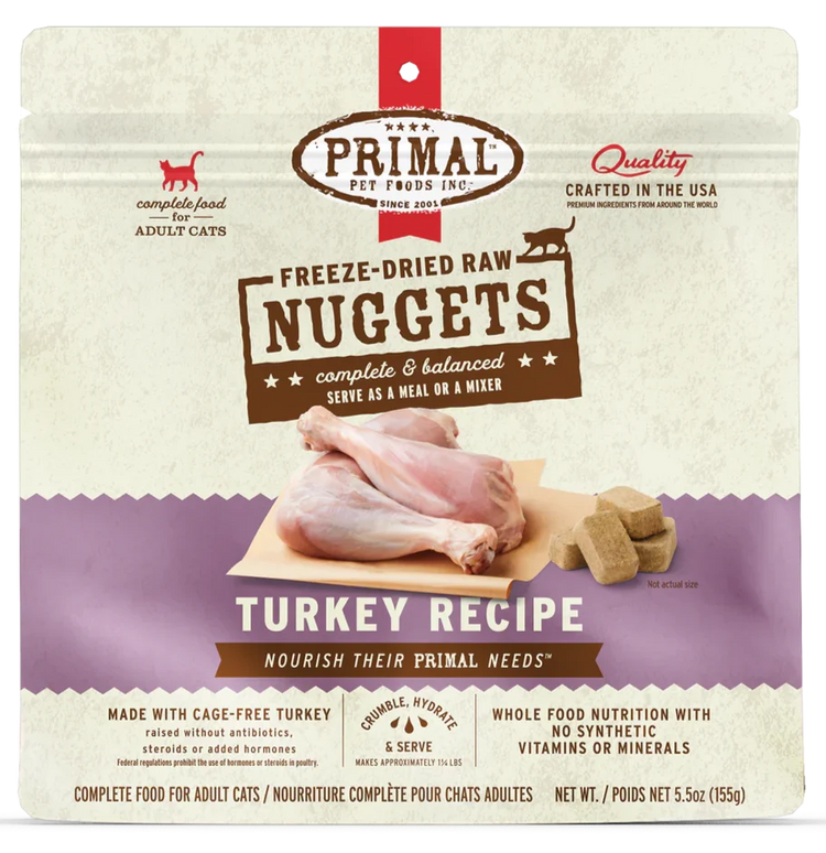 PRIMAL Cat Freeze Dried Turkey Recipe (Preorder Oct 2026)
