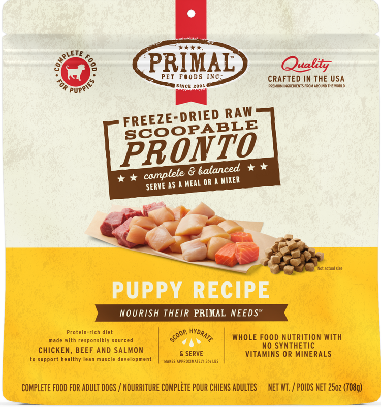 PRIMAL Freeze Dried Pronto Puppy Chicken Salmon