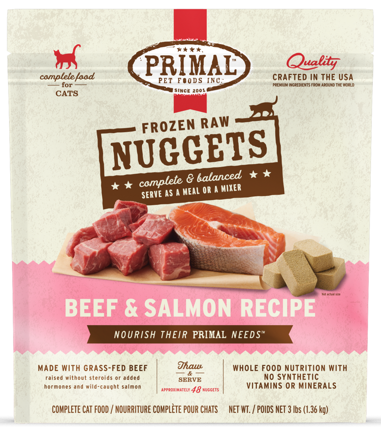 PRIMAL Cat Frozen Beef & Salmon Recipe