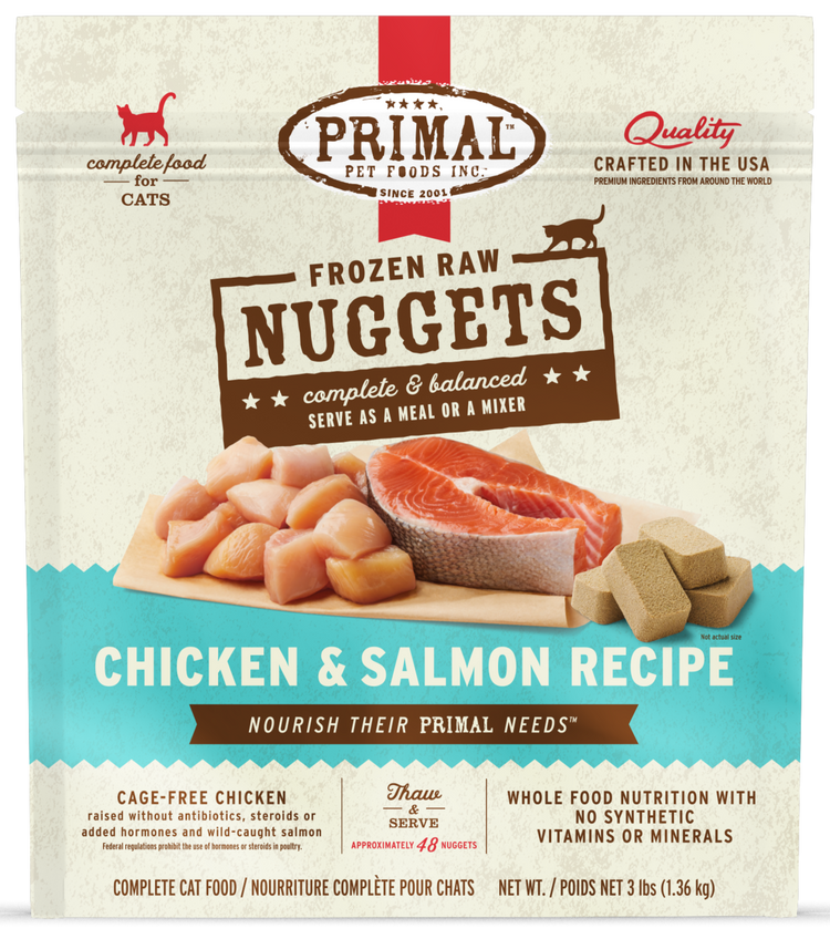 PRIMAL Cat Frozen Chicken & Salmon Recipe