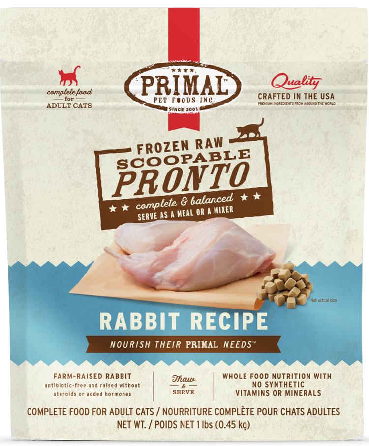 PRIMAL Cat Frozen Rabbit Recipe