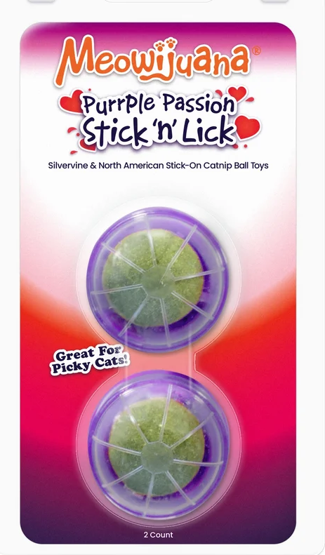 MEOW Catnip Purrple Passion Stick n Lick