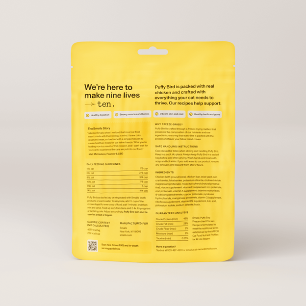 SMALLS Freeze Dried Chicken