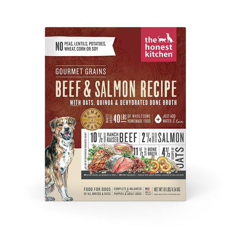 HK Gourmet Grain Beef & Salmon Recipe