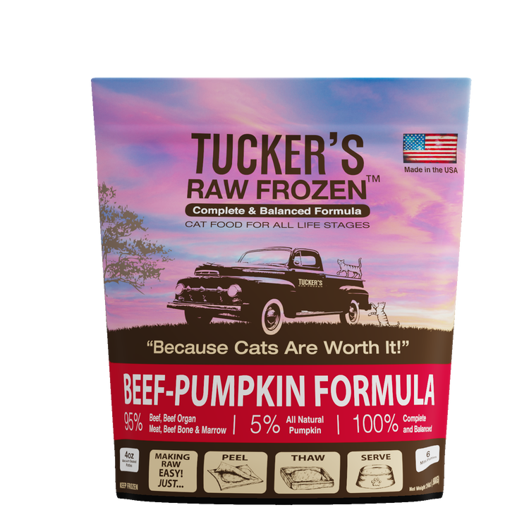 Tucker's CAT Frozen Beef & Pumpkin