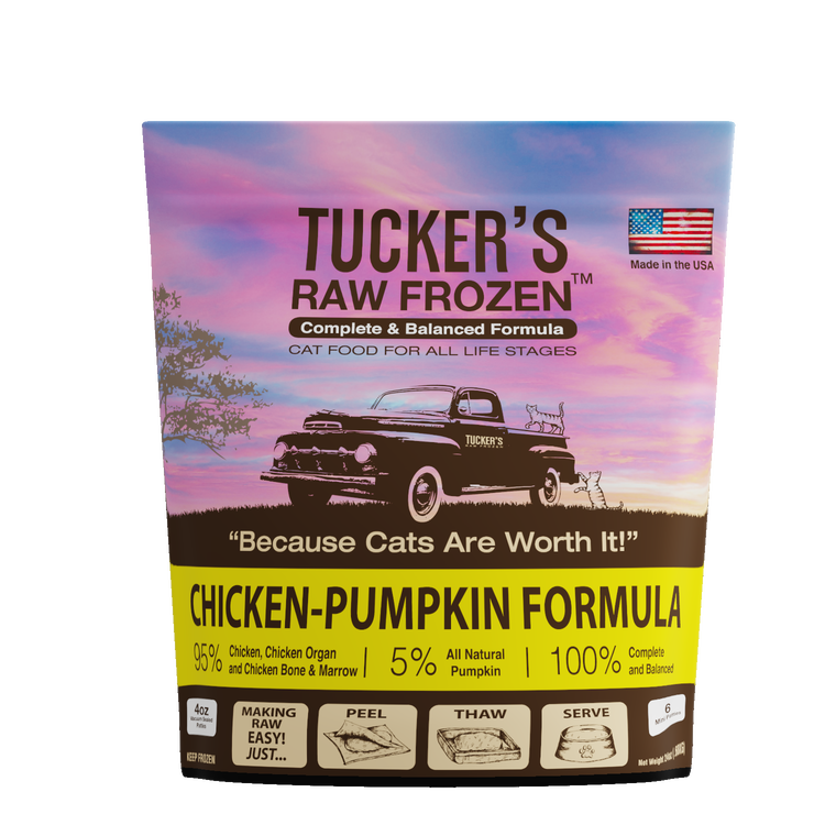 Tucker's CAT Frozen Chicken & Pumpkin