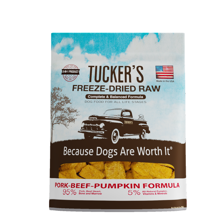 Tucker's Freeze Dried Pork & Beef & Pumpkin