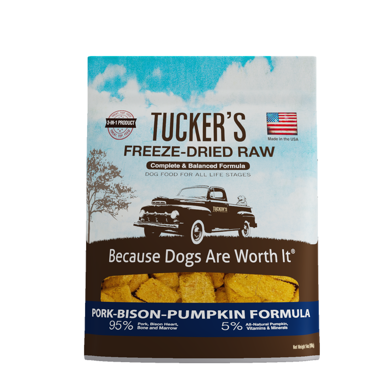 Tucker's Freeze Dried Pork & Bison & Pumpkin