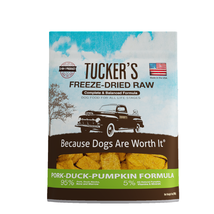 Tucker's Freeze Dried Pork & Duck & Pumpkin (Preorder June Delivery)