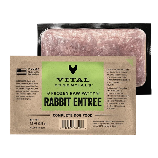VE Frozen Rabbit Patties (Preorder Oct 2026)