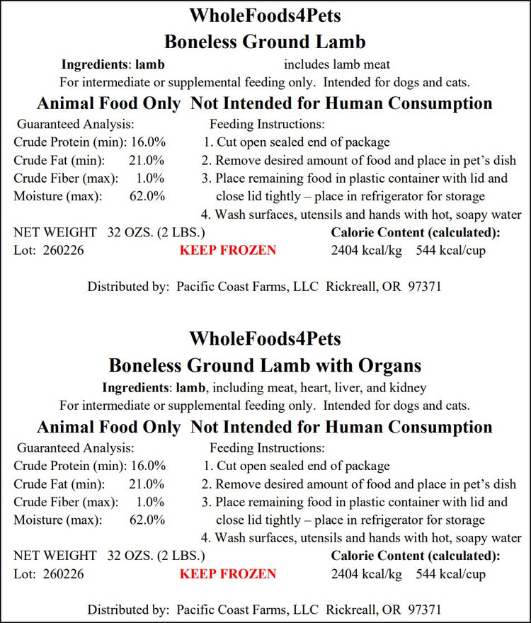 WFP Ground Lamb