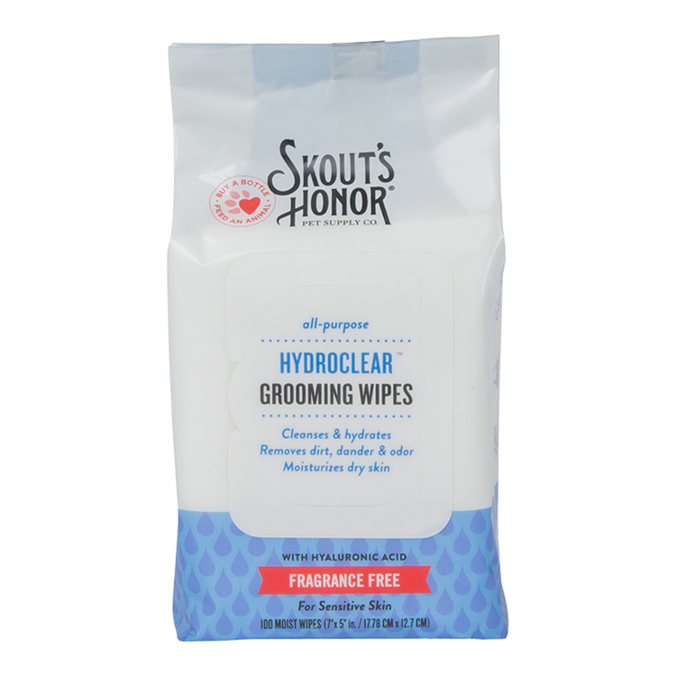 SKOUT Hydroclear Grooming Wipes (Fragrance Free)