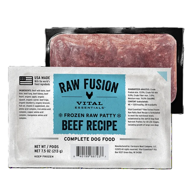 VE Frozen Fusion Beef Patties
