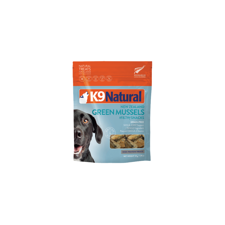 K9 Freeze Dried Treat 1.76oz Green Lipped Mussel