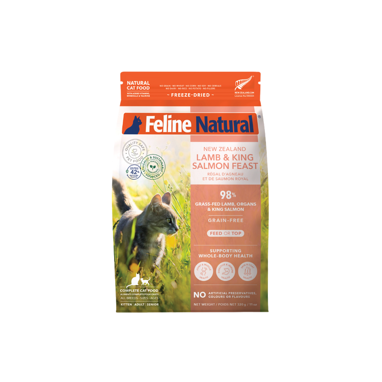 Feline Nat Freeze Dried Lamb & Salmon Feast