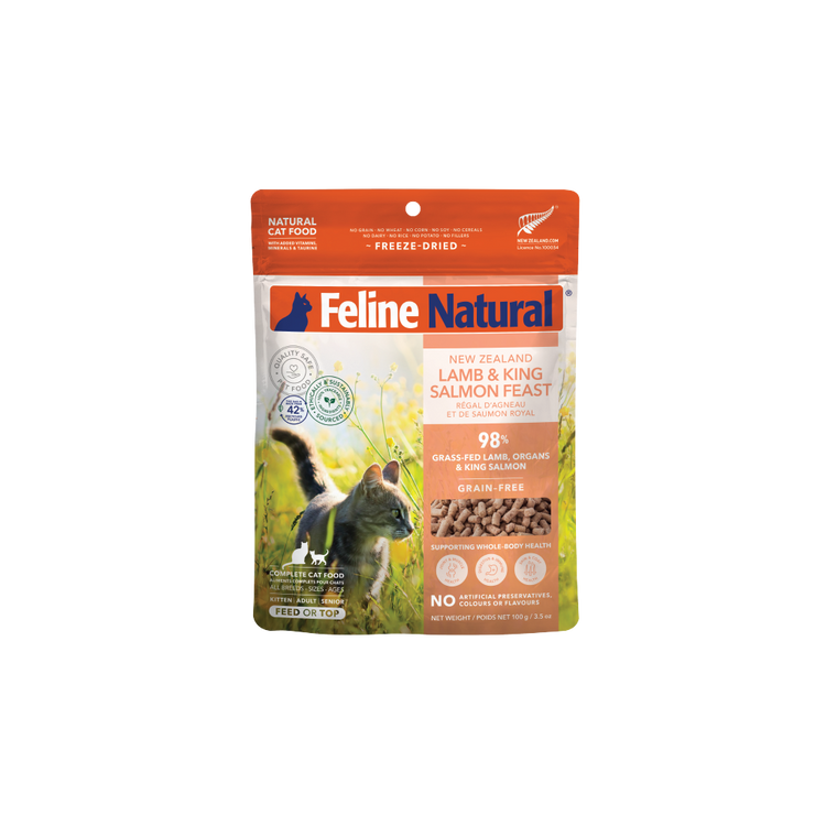 Feline Nat Freeze Dried Lamb & Salmon Feast