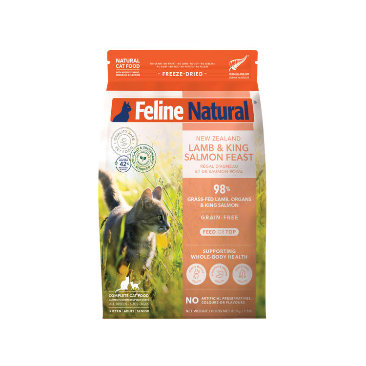 Feline Nat Freeze Dried Lamb & Salmon Feast