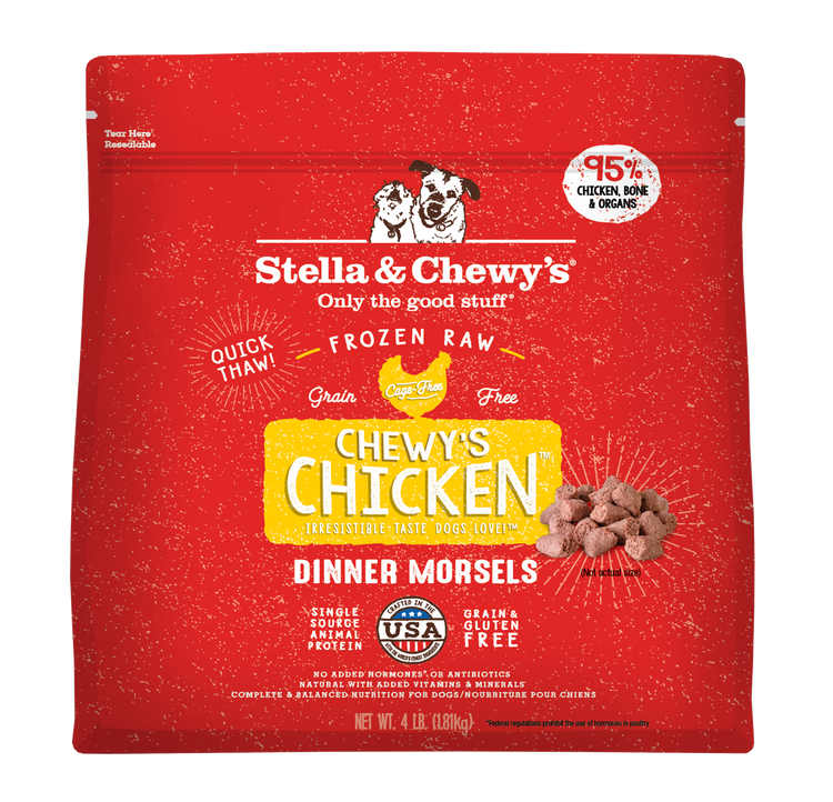 S&C Frozen Dinner Morsels 4lb Chicken
