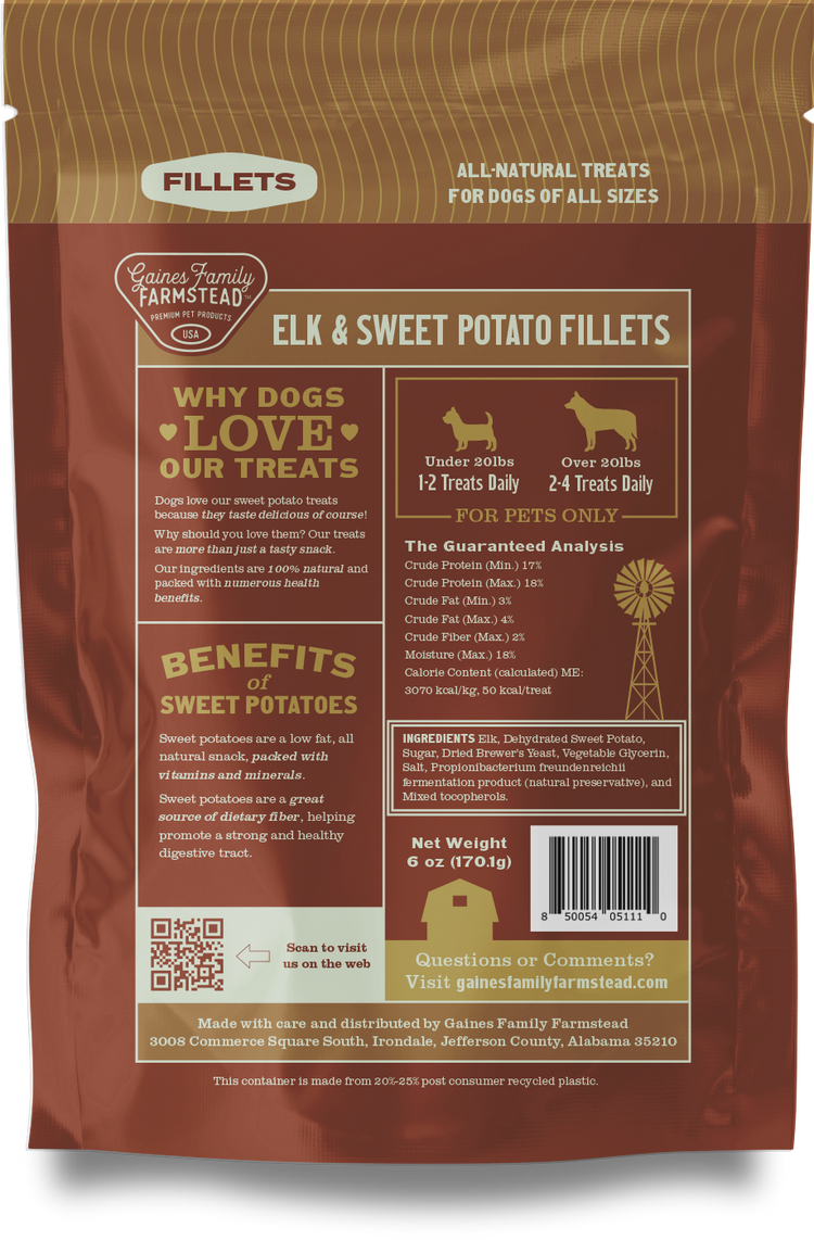 GFF Fillets Sweet Potato & Elk