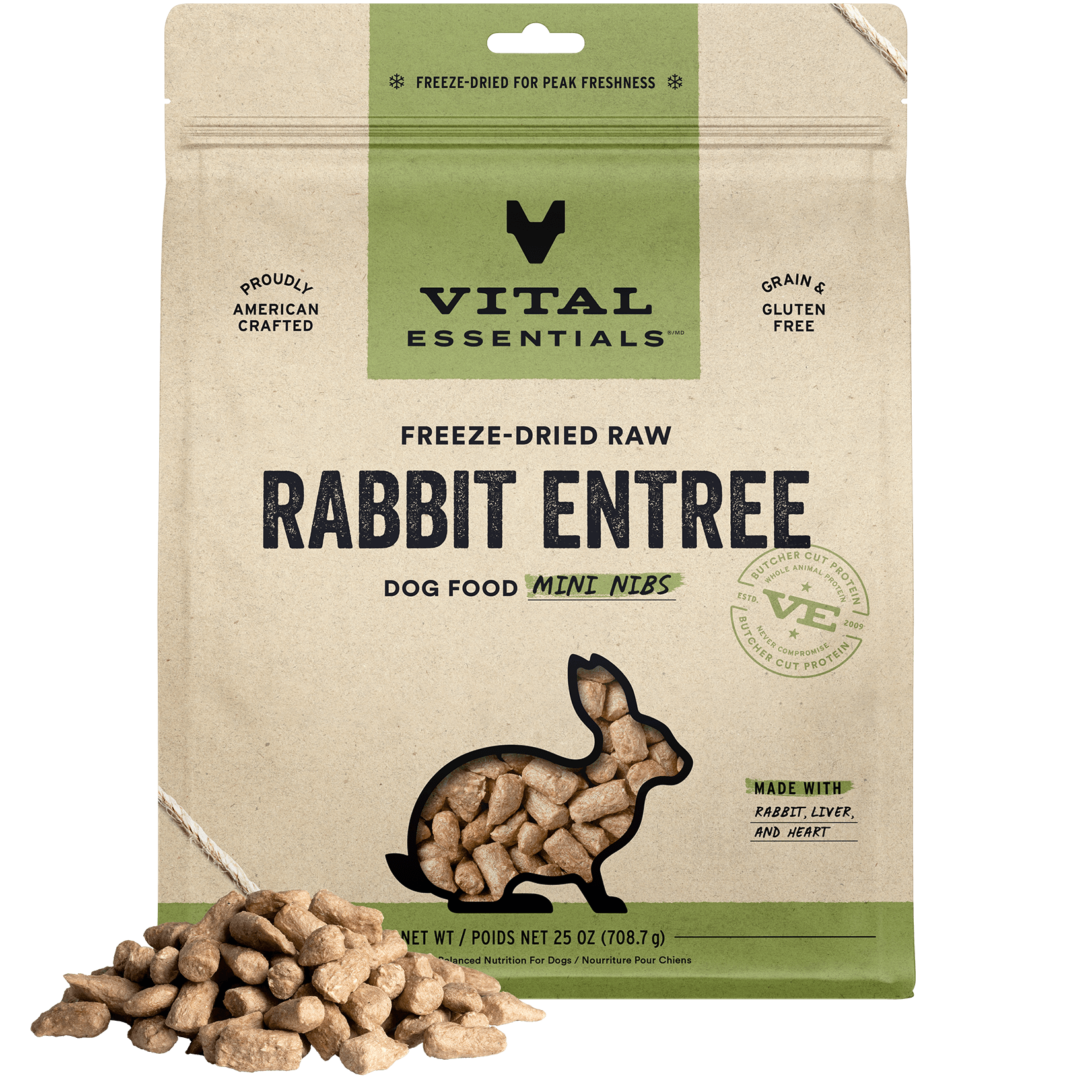 VE Freeze Dried Rabbit Mini Nibs