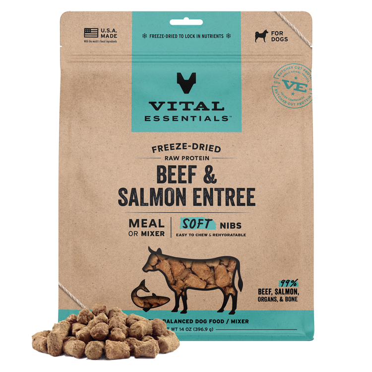 VE Freeze Dried Soft Nibs Beef & Salmon (Preorder October Delivery)