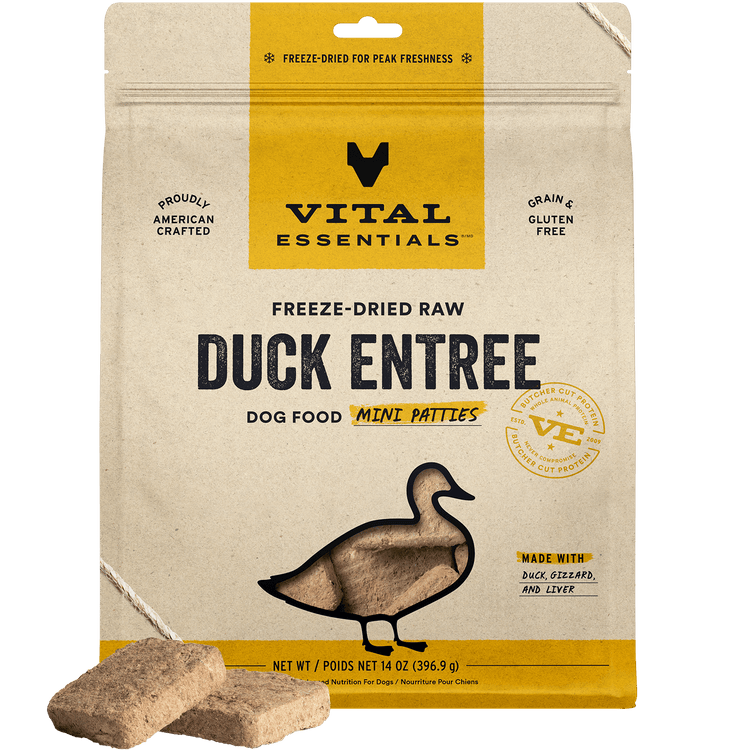 VE Freeze Dried Duck Mini Patties (Preorder October Delivery)