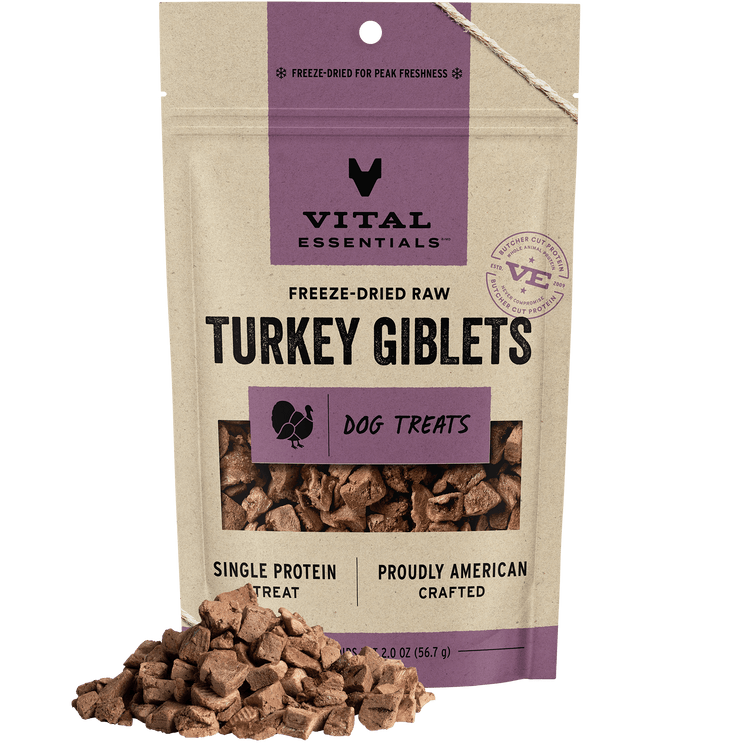 VE Freeze Dried Turkey Giblets Treat (Preorder October Delivery)