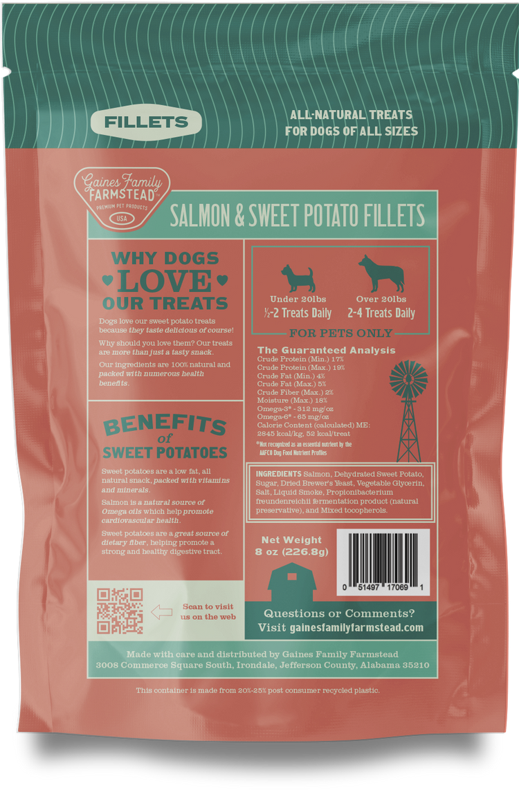 GFF Fillets Sweet Potato & Salmon (Preorder Oct 2026)