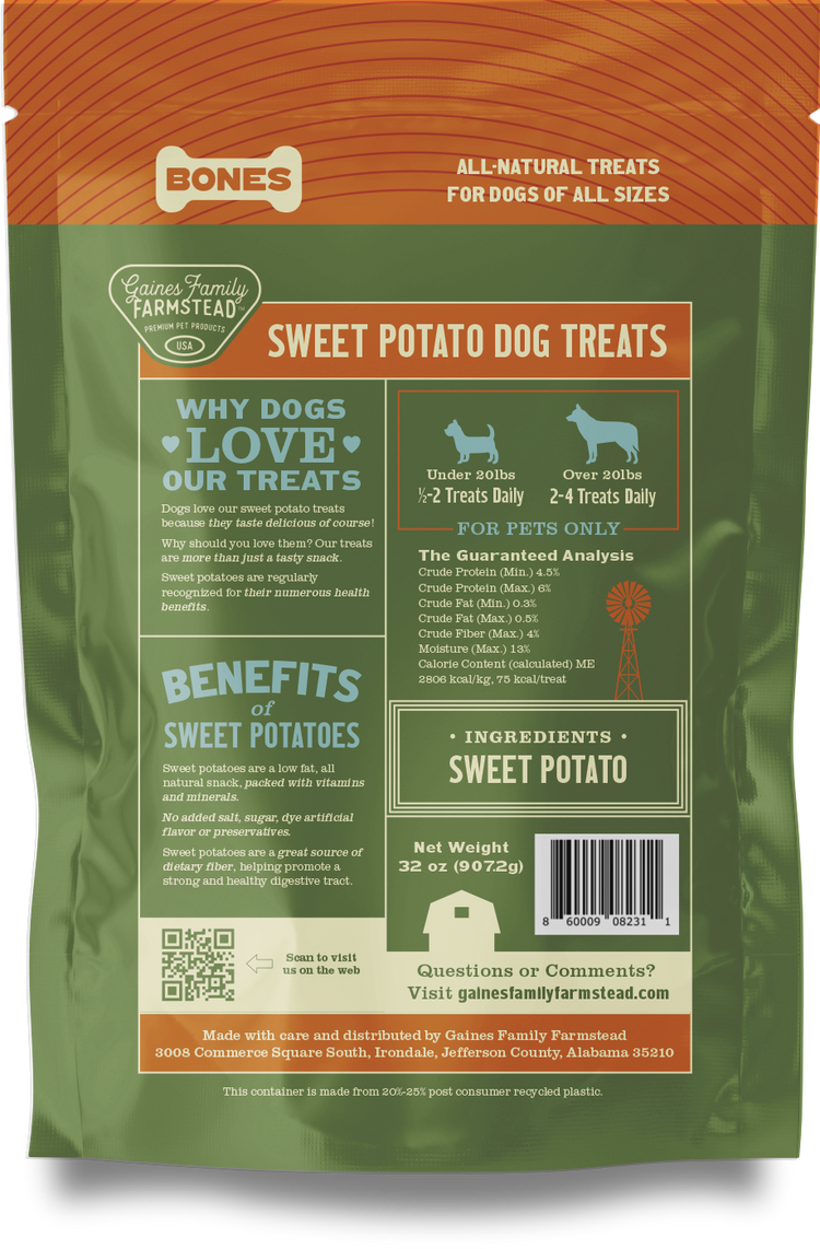 GFF Bones Sweet Potato (Preorder October Delivery)