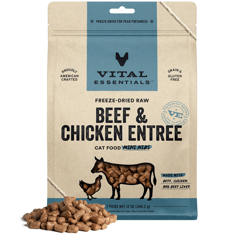 VE Cat Freeze Dried Beef Chicken Mini Nibs (Preorder October Delivery)