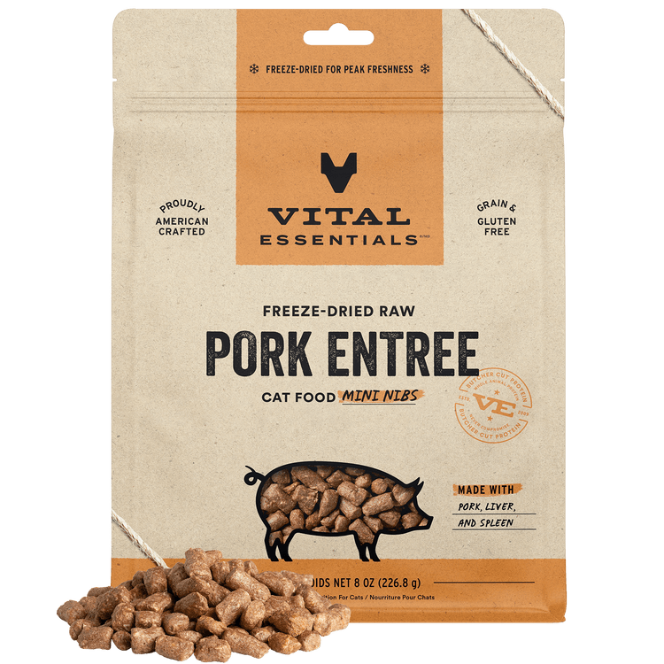 VE Cat Freeze Dried Pork Mini Nibs (Preorder October Delivery)