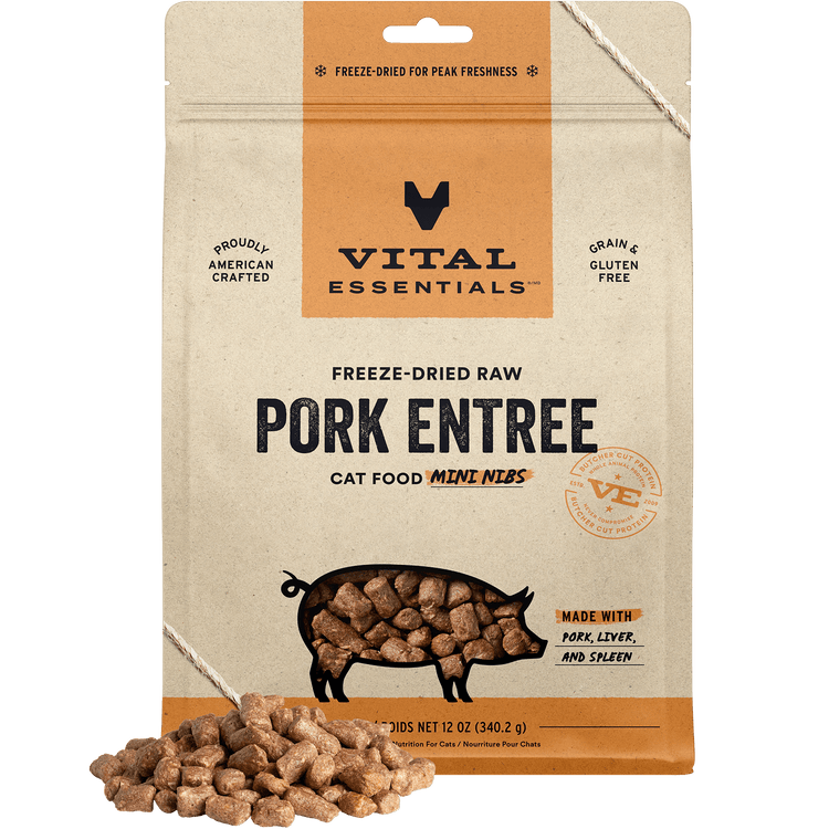 VE Cat Freeze Dried Pork Mini Nibs (Preorder October Delivery)