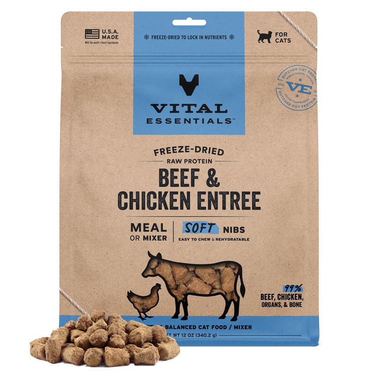 VE Cat Freeze Dried Soft Nibs Beef & Chicken